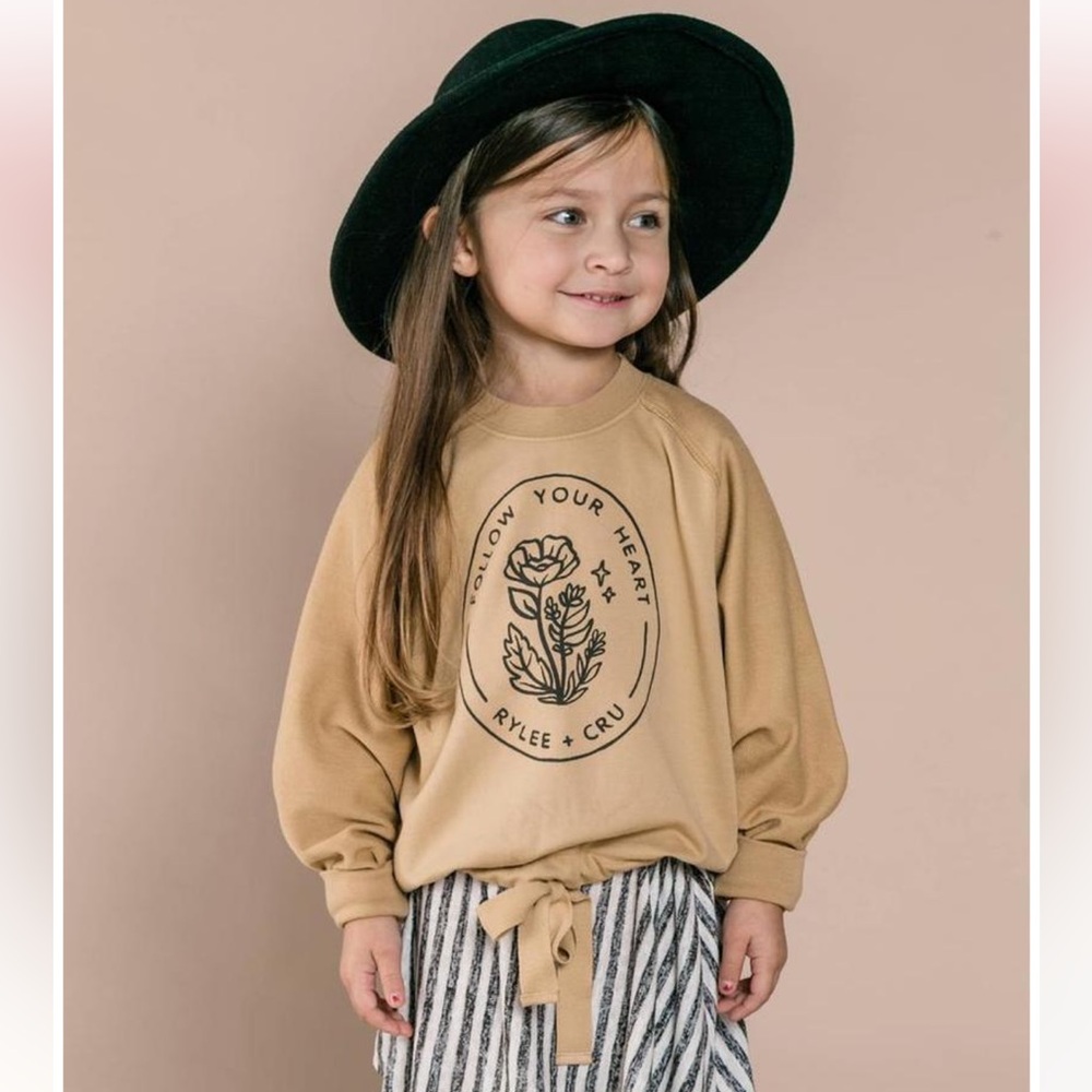 Rylee + Cru Cinched Kids Sweatshirt